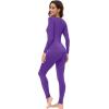imageWiWi Soft Underwear for Women Thermal Long Johns Sets Super Warm Base Layer Top Pants Pajamas Set Viscose from Bamboo S3XAlilac