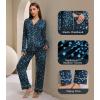 imageWiWi Viscose from Bamboo Pajamas Set for Women Soft Button Down Sleepwear Pj Lightweight Lounge Sets Loungewear SXXLAblue Flowers