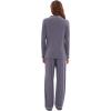 imageWiWi Viscose from Bamboo Pajamas Set for Women Soft Button Down Sleepwear Pj Lightweight Lounge Sets Loungewear SXXLAdark Grey