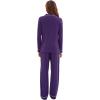 imageWiWi Viscose from Bamboo Pajamas Set for Women Soft Button Down Sleepwear Pj Lightweight Lounge Sets Loungewear SXXLAdark Purple