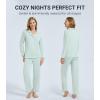 imageWiWi Viscose from Bamboo Pajamas Set for Women Soft Button Down Sleepwear Pj Lightweight Lounge Sets Loungewear SXXLAlight Green