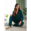imageWiWi Viscose from Bamboo Pajamas Set for Women Soft Button Down Sleepwear Pj Lightweight Lounge Sets Loungewear SXXLApeacock Green