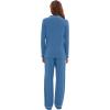imageWiWi Viscose from Bamboo Pajamas Set for Women Soft Button Down Sleepwear Pj Lightweight Lounge Sets Loungewear SXXLAprussian Blue