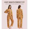 imageWiWi Viscose from Bamboo Pajamas Set for Women Soft Button Down Sleepwear Pj Lightweight Lounge Sets Loungewear SXXLApumpkin Spider on Orange