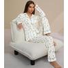 imageWiWi Viscose from Bamboo Pajamas Set for Women Soft Button Down Sleepwear Pj Lightweight Lounge Sets Loungewear SXXLAski