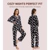 imageWiWi Viscose from Bamboo Pajamas Set for Women Soft Button Down Sleepwear Pj Lightweight Lounge Sets Loungewear SXXLAwhite Ghost on Black