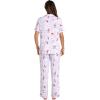 imageWiWi Viscose from Bamboo Pajamas Set for Women Soft Button Down Sleepwear Pj Lightweight Lounge Sets Loungewear SXXLBgreyPeony