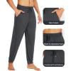 imageWiWi Mens Bamboo Viscose Pajama Jogger Pants 1 or 2 Pack Open Fly Lounge Bottoms Sleep Long Pj Joggers Sweatpant SXXLBblackCharcoal