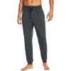 imageWiWi Mens Bamboo Viscose Pajama Jogger Pants 1 or 2 Pack Open Fly Lounge Bottoms Sleep Long Pj Joggers Sweatpant SXXLBblackCharcoal