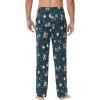 imageWiWi Mens Bamboo Viscose Pajama Pants Soft Lounge Bottoms Knit Big and Long Sweatpants Lightweight Sleep Pant Drawstring S4XAchristmas Elk on Green