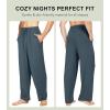 imageWiWi Mens Bamboo Viscose Pajama Pants Soft Lounge Bottoms Knit Big and Long Sweatpants Lightweight Sleep Pant Drawstring S4XAgrayish Blue