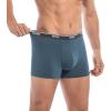 imageWiWi Mens Modal Underwear 4Pack Boxer Briefs MoistureWicking Tagless Shorts Soft Stretchy Brief SXXLBlackHeather GreyDeep Dusty BlueGreen