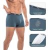 imageWiWi Mens Modal Underwear 4Pack Boxer Briefs MoistureWicking Tagless Shorts Soft Stretchy Brief SXXLGreen GreenDeep Dusty BlueDeep Dusty Blue
