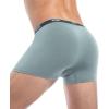 imageWiWi Mens Modal Underwear 4Pack Boxer Briefs MoistureWicking Tagless Shorts Soft Stretchy Brief SXXLGreen GreenDeep Dusty BlueDeep Dusty Blue