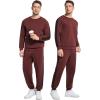 imageWiWi Mens Tracksuit Set Soft Breathable 2 Piece Jogger Outfit Modal Cotton Pullover Jogging Sweatsuits SXXLChocolate Plum
