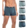 imageWiWi Mens Modal Underwear 4Pack Boxer Briefs MoistureWicking Tagless Shorts Soft Stretchy Brief SXXLGreen GreenDeep Dusty BlueDeep Dusty Blue