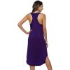 imageWiWi Soft Bamboo Viscose Nightgowns for Women Sleeveless Racerback Nightgown Plus Size Pajamas Sleepshirts S4XAdark Purple