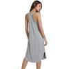 imageWiWi Soft Bamboo Viscose Nightgowns for Women Sleeveless Racerback Nightgown Plus Size Pajamas Sleepshirts S4XAheather Grey