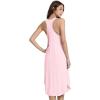 imageWiWi Soft Bamboo Viscose Nightgowns for Women Sleeveless Racerback Nightgown Plus Size Pajamas Sleepshirts S4XApink