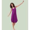 imageWiWi Soft Bamboo Viscose Nightgowns for Women Sleeveless Racerback Nightgown Plus Size Pajamas Sleepshirts S4XApurple