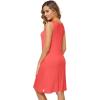 imageWiWi Soft Bamboo Viscose Nightgowns for Women Sleeveless Racerback Nightgown Plus Size Pajamas Sleepshirts S4XBpeach