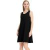 imageWiWi Soft Bamboo Viscose Nightgowns for Women Sleeveless Racerback Nightgown Plus Size Pajamas Sleepshirts S4XCblack