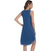 imageWiWi Viscose from Bamboo Tank Nightgown for Women VNeck Sleeveless Sleep Gowns SXXLAprussian Blue