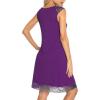 imageWiWi Viscose from Bamboo Tank Nightgown for Women VNeck Sleeveless Sleep Gowns SXXLBpurple