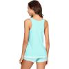 imageWiWi Pajamas for Women Soft Sleeveless Top with Shorts Pajama Sets Bamboo Viscose 2 Piece Sleepwear Set S4XAaqua