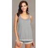 imageWiWi Pajamas for Women Soft Sleeveless Top with Shorts Pajama Sets Bamboo Viscose 2 Piece Sleepwear Set S4XAheather Grey