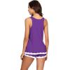 imageWiWi Pajamas for Women Soft Sleeveless Top with Shorts Pajama Sets Bamboo Viscose 2 Piece Sleepwear Set S4XAlilac