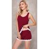 imageWiWi Pajamas for Women Soft Sleeveless Top with Shorts Pajama Sets Bamboo Viscose 2 Piece Sleepwear Set S4XAwine