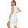 imageWiWi Viscose from Bamboo Nightgowns for Women Soft Sleeveless Tank Sleep Shirts Plus Size Sleepwear Night Dress S4XA Leaf