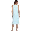 imageWiWi Viscose from Bamboo Nightgowns for Women Soft Sleeveless Tank Sleep Shirts Plus Size Sleepwear Night Dress S4XEaqua