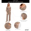 imageWiWi Viscose from Bamboo Pajama Sets for Women Soft Pjs Loungewear Short Sleeve Top with Pants Sleepwear Pajamas SXXLDcamel