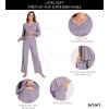 imageWiWi Viscose from Bamboo Pajama Sets for Women Soft Pjs Loungewear Short Sleeve Top with Pants Sleepwear Pajamas SXXLDviolet