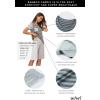 imageWiWi Bamboo Viscose Pajamas for Women Soft Capri Pants Pajama Sets Plus Size Sleepwear Pjs Loungewear S4XBstripelight Grey