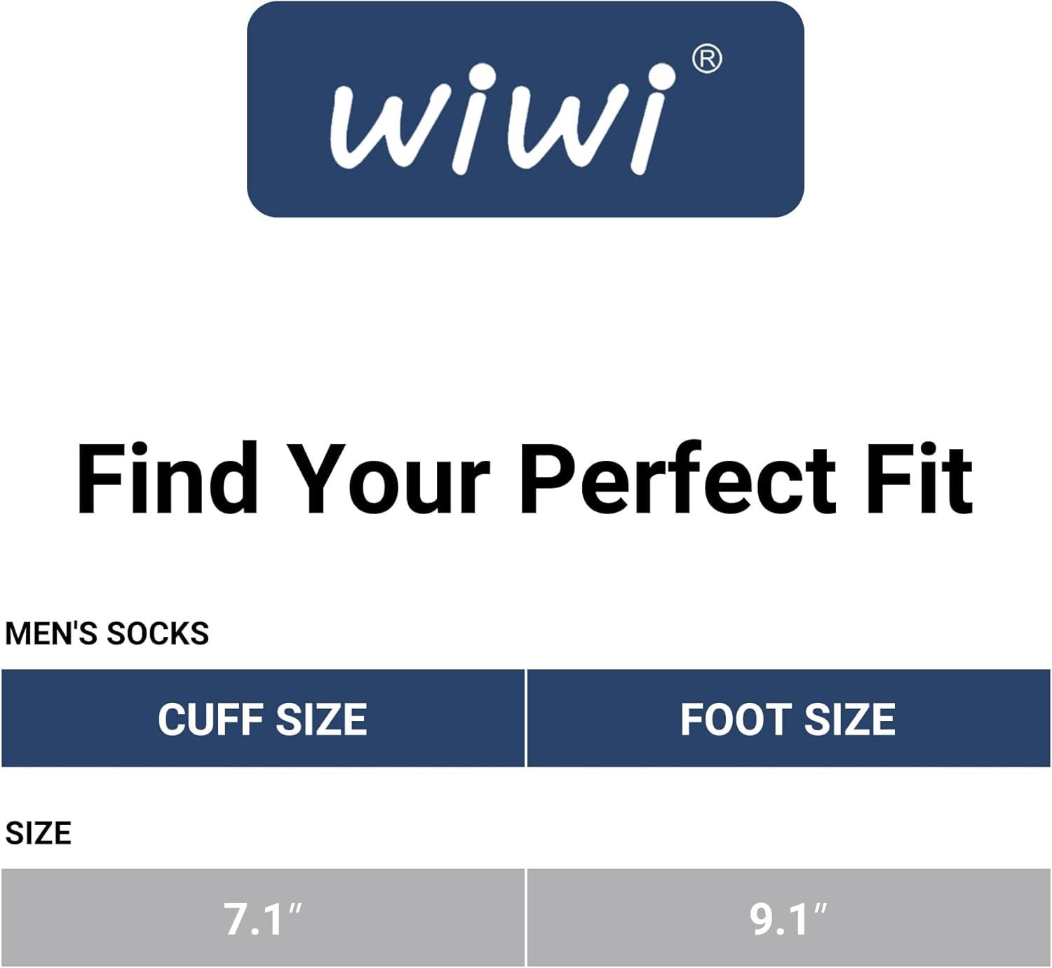 imageWiWi Mens Crew Socks Viscose Bamboo Moisture Wicking Dress Socks Solid Soft Breathable Casual Sock 6 PairsWhiteblack 6 Pairs