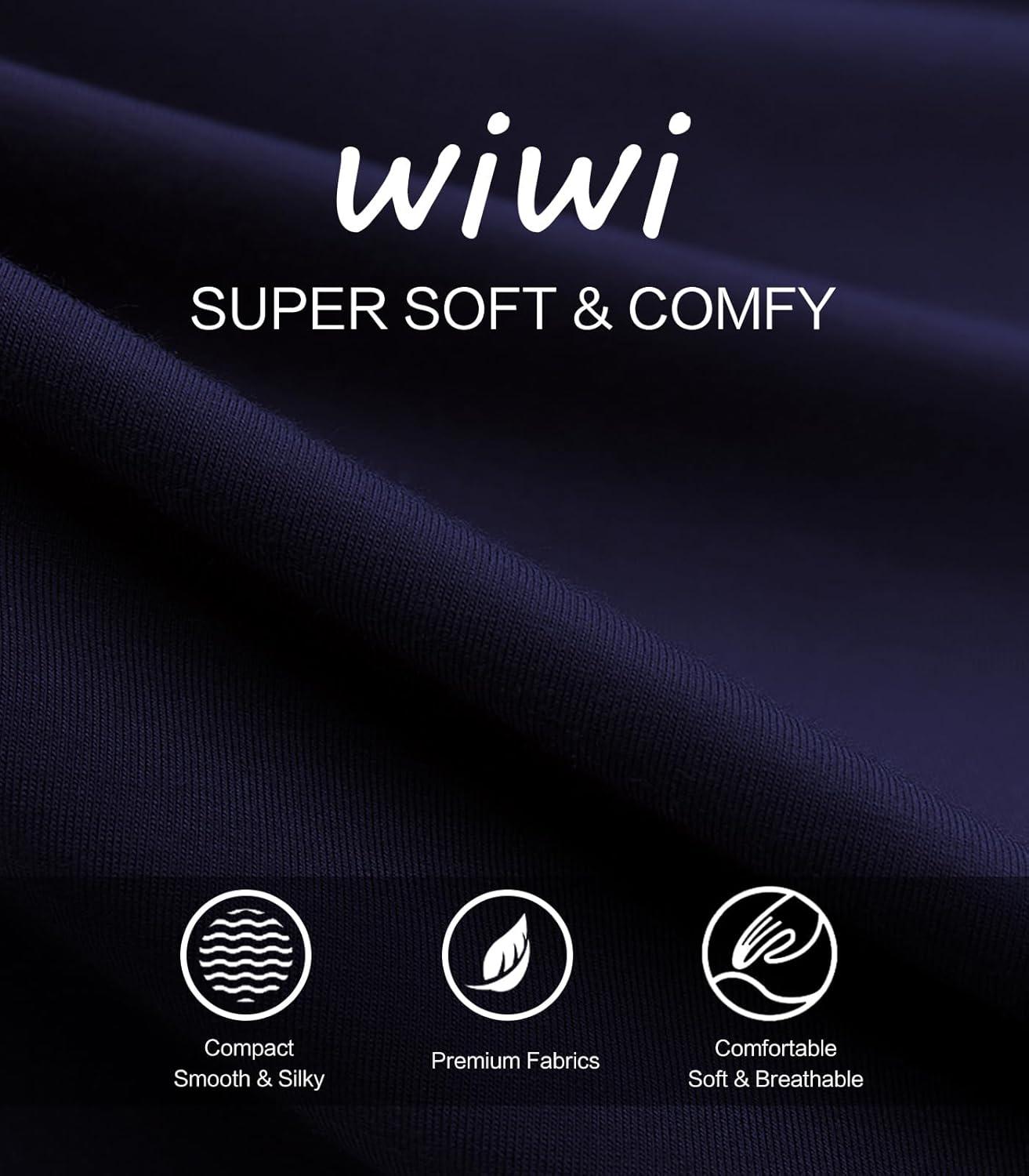 imageWiWi Mens Long Sleeve Tees Moisture Wicking Shirts Viscose from Bamboo Lightweight Fishing Crew Neck TShirt SXXLAnavy