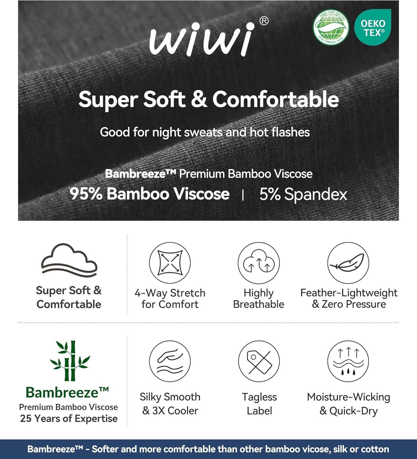 imageWiWi Nightgowns Viscose from Bamboo for Women Soft 34 Sleeve Sleep Shirts Scoop Neck Pleated Pajamas Nightshirts SXXLCharcoal Heather