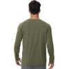 imageWiWi Mens Long Sleeve Tees Moisture Wicking Shirts Viscose from Bamboo Lightweight Fishing Crew Neck TShirt SXXLAgreen