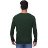 imageWiWi Mens Long Sleeve Tees Moisture Wicking Shirts Viscose from Bamboo Lightweight Fishing Crew Neck TShirt SXXLBdark Fence Green