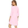 imageWiWi Nightgowns for Women 34 Sleeve Sleep Shirts Soft Pajamas Gowns Viscose from Bamboo Nightwear SXXLPink