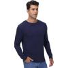 imageWiWi Mens Long Sleeve Tees Moisture Wicking Shirts Viscose from Bamboo Lightweight Fishing Crew Neck TShirt SXXLBnavy