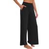 imageWiWi Viscose from Bamboo Women s Pajamas Pants Soft Yoga Loose Pant Comfy Pajama Bottoms SXXLAblack