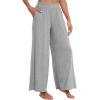 imageWiWi Viscose from Bamboo Women s Pajamas Pants Soft Yoga Loose Pant Comfy Pajama Bottoms SXXLAheather Grey