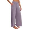 imageWiWi Viscose from Bamboo Women s Pajamas Pants Soft Yoga Loose Pant Comfy Pajama Bottoms SXXLAviolet