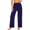 imageWiWi Viscose from Bamboo Women s Pajamas Pants Soft Yoga Loose Pant Comfy Pajama Bottoms SXXLBnavy