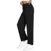 imageWiWi Womens Sweatpants Loose Casual Lounge Work Pants Lightweight Yoga Pant with Pockets SXXLAblack
