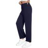 imageWiWi Womens Sweatpants Loose Casual Lounge Work Pants Lightweight Yoga Pant with Pockets SXXLAnavy